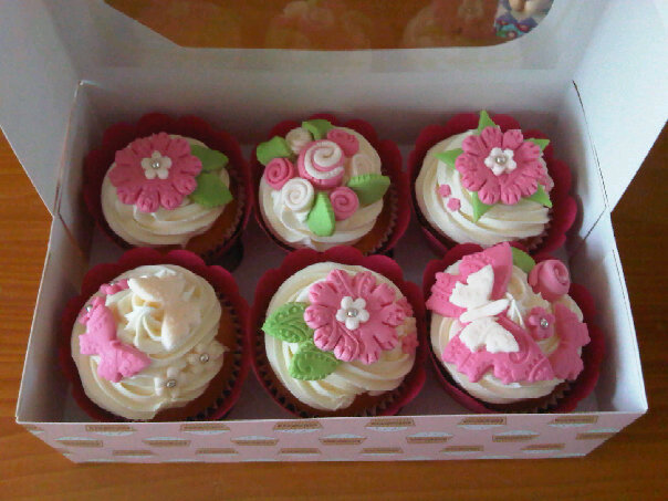 Pink Flower Cupcakes 2