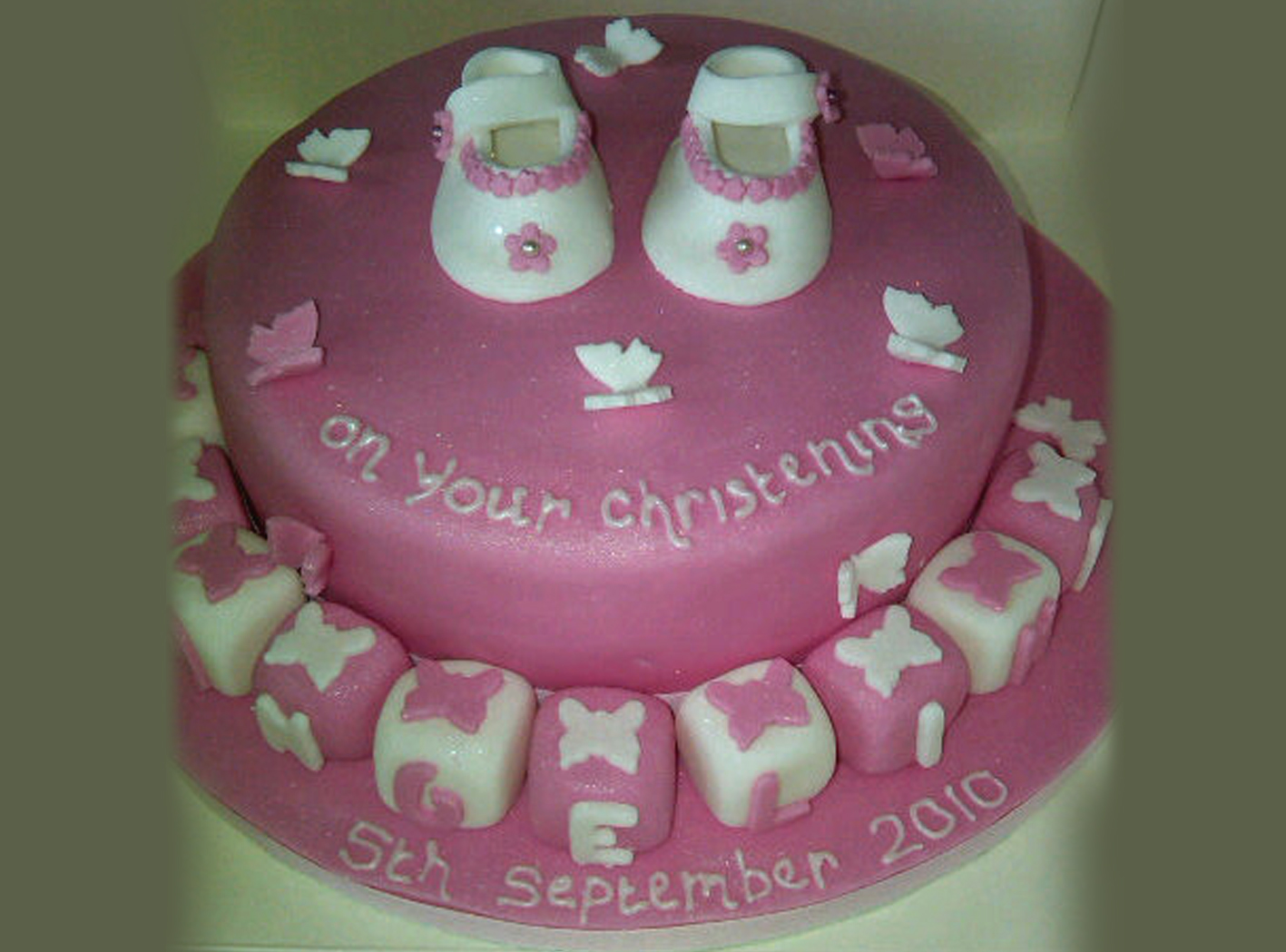 christening cake 2