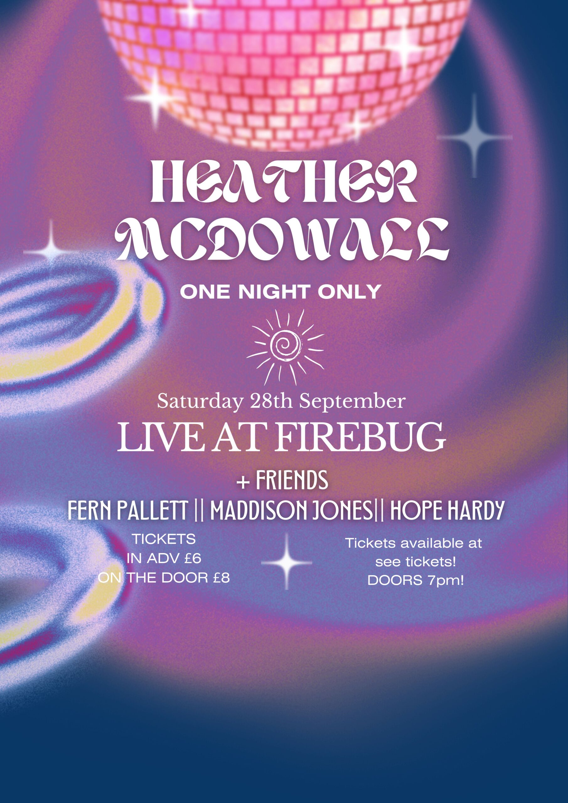 Heather McDowall + Friends One Night Only Tickets